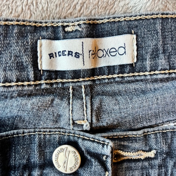 Riders by Lee Blue Straight Leg Jeans Petite - Picture 3 of 5